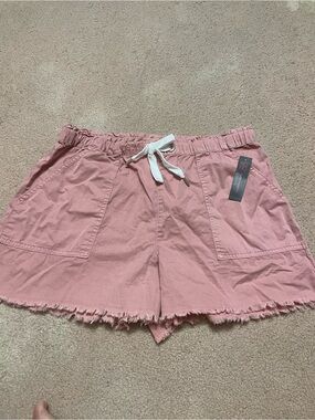 No Boundaries Pink Drawstring High Waist Casual Shorts（size:xxl 19) nwt